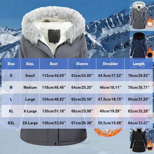 Womens Parkas Hoodies Coats for Women Long Sleeve Slim Tunic Thermal Fuzzy Hooded Fall Winter Parkas 20253