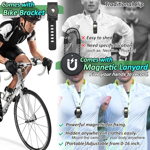 image for KSADBOSSBO Body Camera with Audio & Video Recording- 64GB 1080P HD Pol