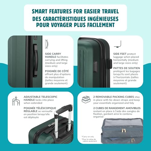 ATLANTIC Acclaim II Hardside Large Checked Luggage - Spinner Suitcase with TSA Locks and Lightweight Construction - Green, 28-inch image 4