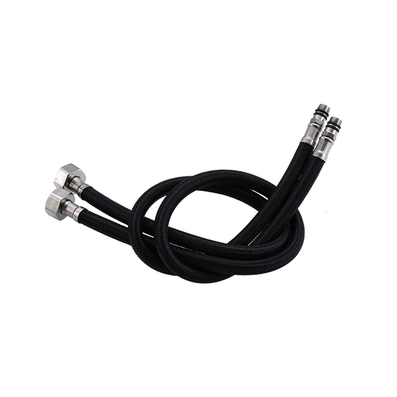 Youngran Cuivre Noir G1 / 2 "60cm / 80cm De Mélangeur Flexible/À Chaud Robinet d'alimentation en Eau des Tuyaux De Tuyaux De Robinet De Salle De Bain Leisurely