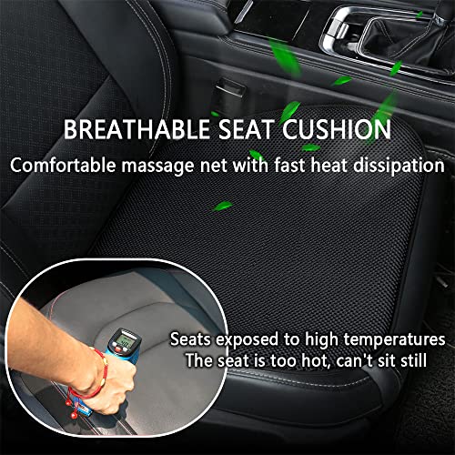 Wedfish Extra Large 19.5" Car Seat Cushion For Car Seat Driver Long Sitting,Breathable Comfort Car Cushion,Anti Slip Car Seat Protector For Driving Travel #TOP4