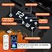 3D Water Vapor Fireplace,Recessed Electric Vapor Fireplace with 9 Color Flame & Remote Control,Electric Fireplaces with Flame Adjustment,Automatic Water Filling(80cm)