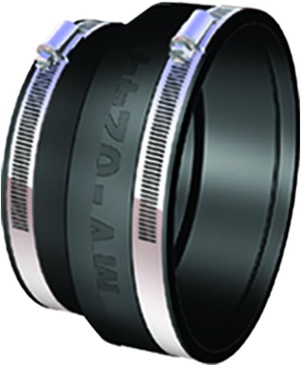 Flexi Coupling Reducer, Black, 3 x 4-Inch