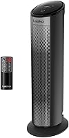 Lasko Revolution Elite Full-Room Ceramic Heater with 360° Rotation, Remote & Safety Features - CC23645 Black