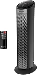Lasko - Calentador Ceramico de Torre Eléctrico 22" con Temporizador y Potente 1500W: Calor Inteligente para tu Hogar.