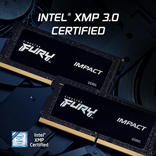 Memoria RAM per Laptop da Gioco FURY Impact XMP DDR5 da 32GB a 6400MT/s CL38 SODIMM - Kit da 2 - Modello KF564S38IBK2-32 - RAM - Immagine 5