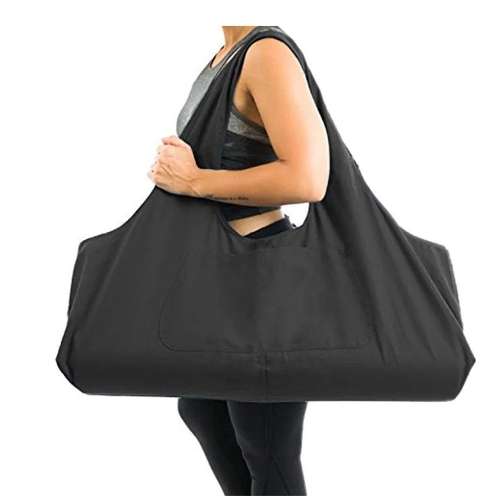 Torba na matę do jogi, Oversized Sling with Side Pocket for Fitness Clothing and Travel