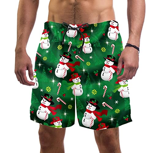 Short de plage bonhomme de neige JDEZ pour maillots de bain hommes