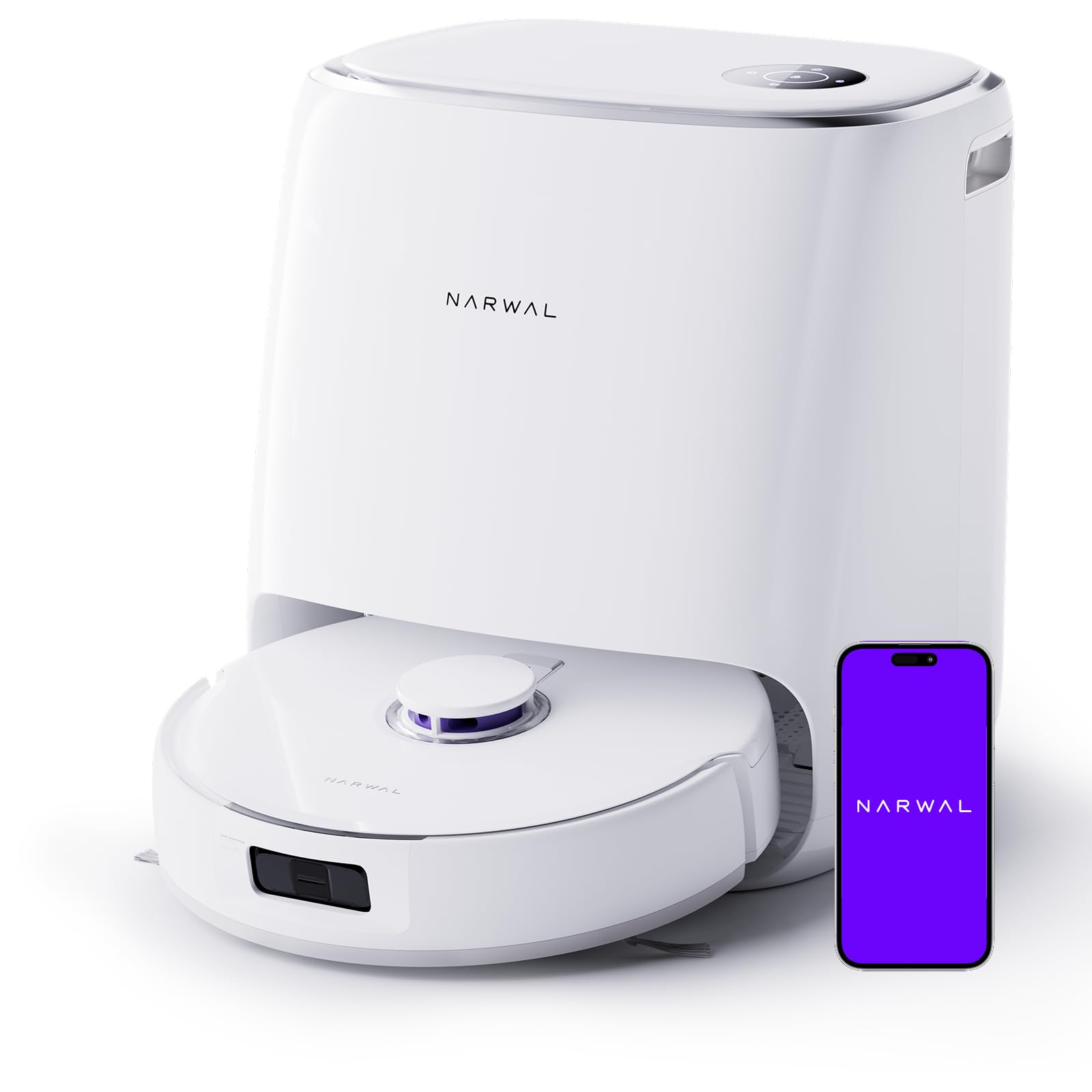 Narwal Freo X Ultra Robot Lavapavimenti E Aspirapolvere, Autopulente, 8200 Pa, Zero-Grovigli, Dirtsense™, Stazione Base Tutto-In-Uno, Sensori Laser Robot Aspirapolvere-image