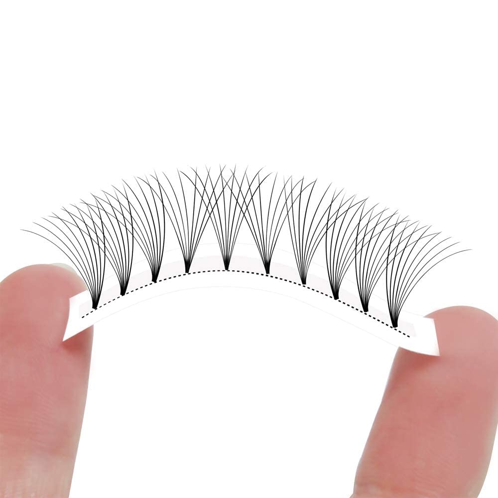 Premade Fan Volume Lash Extensions 8D 0.08D 10mm Russian Pre Made Fan Lashes | 3D-8D 0.07/0.10 C/D Curl 8-15mm | Long Lasting | Easy Application（8D 0.08D 10mm） — view 8