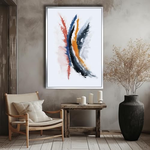 Tableau abstrait coloré pour raviver un mur blanc et vide 30x40 - 2