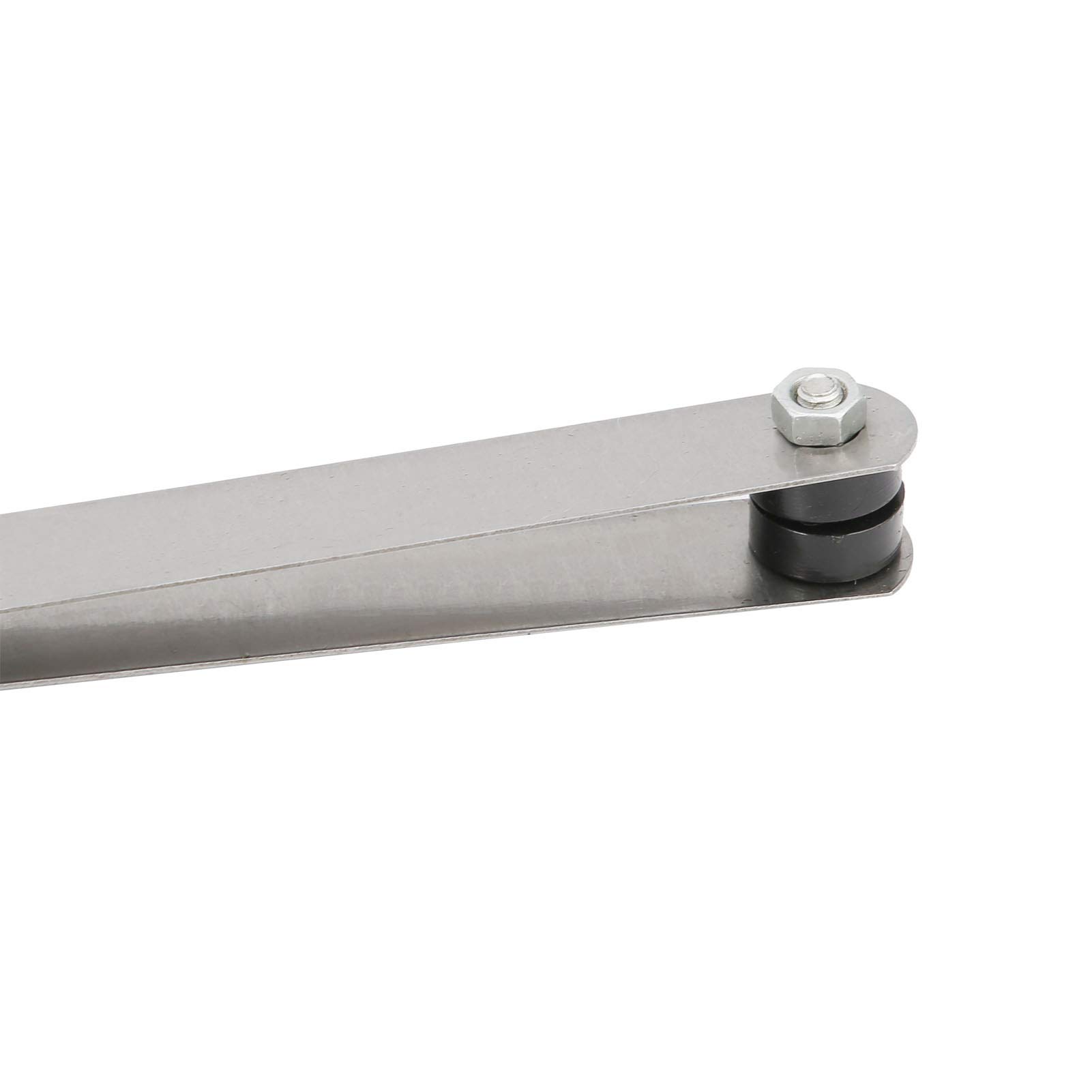 Set di spessimetri professionali in acciaio inossidabile con 20 lame, strumento di misurazione dello spessore metrico, lunghezza 500 mm, per riparazioni automobilistiche e i