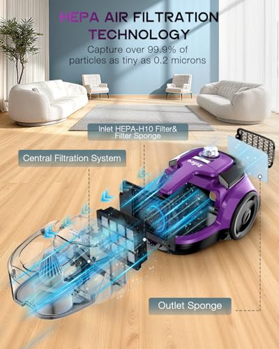 Zefiro Vacuum with Pet Hair Tool and Accessories