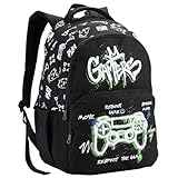 Mochila de Costas Escolar Gamer, Design Moderno, C/Compartimentos Espaçosos, Alças Acolchoadas, para Estudantes Crianças Juvenil, Material Reforçado (Mochila de Costas Escola Gamer)