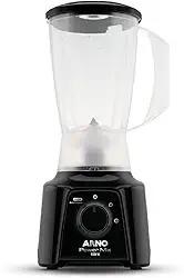 Liquidificador Arno Powermix 550W LQ10, Preto, com 4 Lâminas Zelkrom de Aço Inox, Alta Durabilidade e Desempenho Superior, 220V