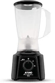 Liquidificador Arno Powermix 550W LQ10, Preto, com 4 Lâminas Zelkrom de Aço Inox, Alta Durabilidade e Desempenho Superior, 220V