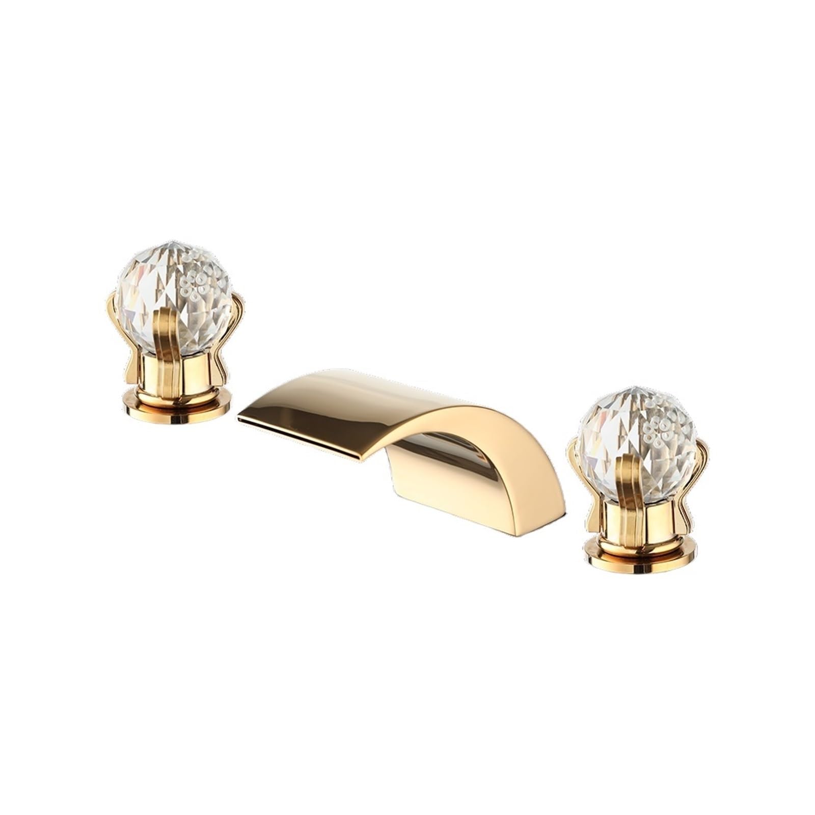 Grifo para lavabo de baño en cascada doble manija control preciso