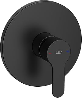 Roca A5A2A09NB0 - Mezclador monomando L20 empotrable para baño o ducha Nego mate