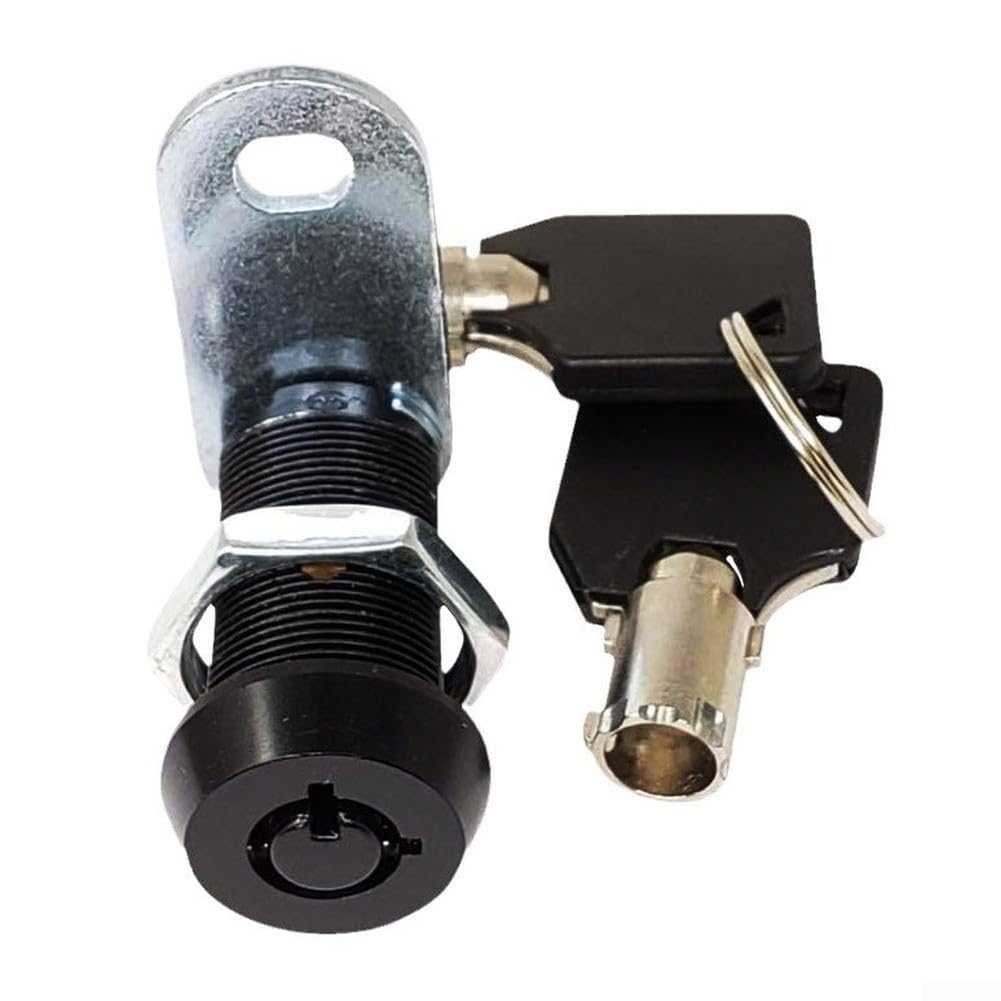 Cam Lock in lega di zinco, 47 mm, serratura da incasso nera (10 pezzi)