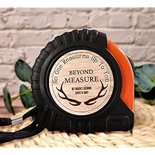 Personalized No One Measures Up to Dad Tape Measure Custom Names Retractable Sewing Tape Measure for Dad Mom Family Beyond Measure Elk Antlers