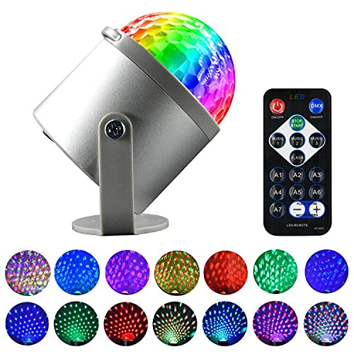 Party lights Strobe Stage Lights Disco DJ Lights Sound Activated with Remote Control Projection Effect for Karaoke KTV Club Parties Wedding Bar Festivals Stage Birthday Dancing Christmas
