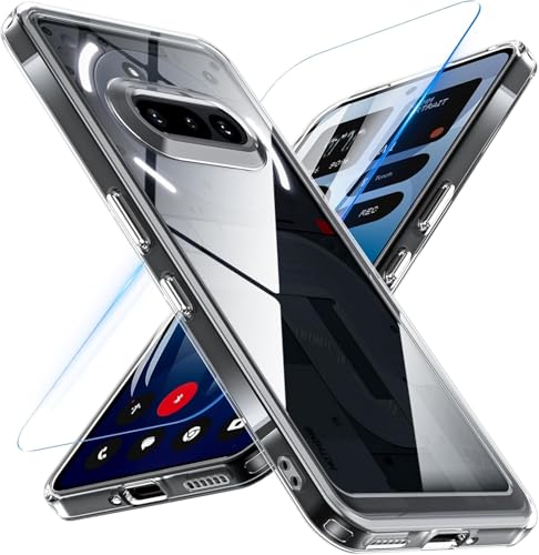 Image of Back Cover Case + Screen Protector for Nothing Phone 3a 5G | Camera Protection | Transparent Mobile Phone Back Cover Case for Nothing Phone 3 a / 3a 5G | TPU Transparent Back Cover