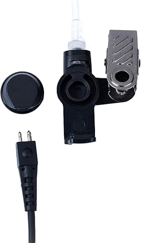 Miniatura 9 de 2 piezas de 2 cables de vigilancia de tubo acústico Walkie Talkie auricularesauriculares compatibles con Motorola Radio CP200 CP200d CLS1410 CLS1110