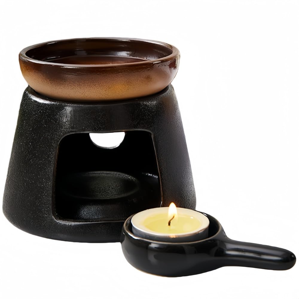 Difusor de aceites y quemador de cera de cerámica Vyloky con lámpara de vela para hogar