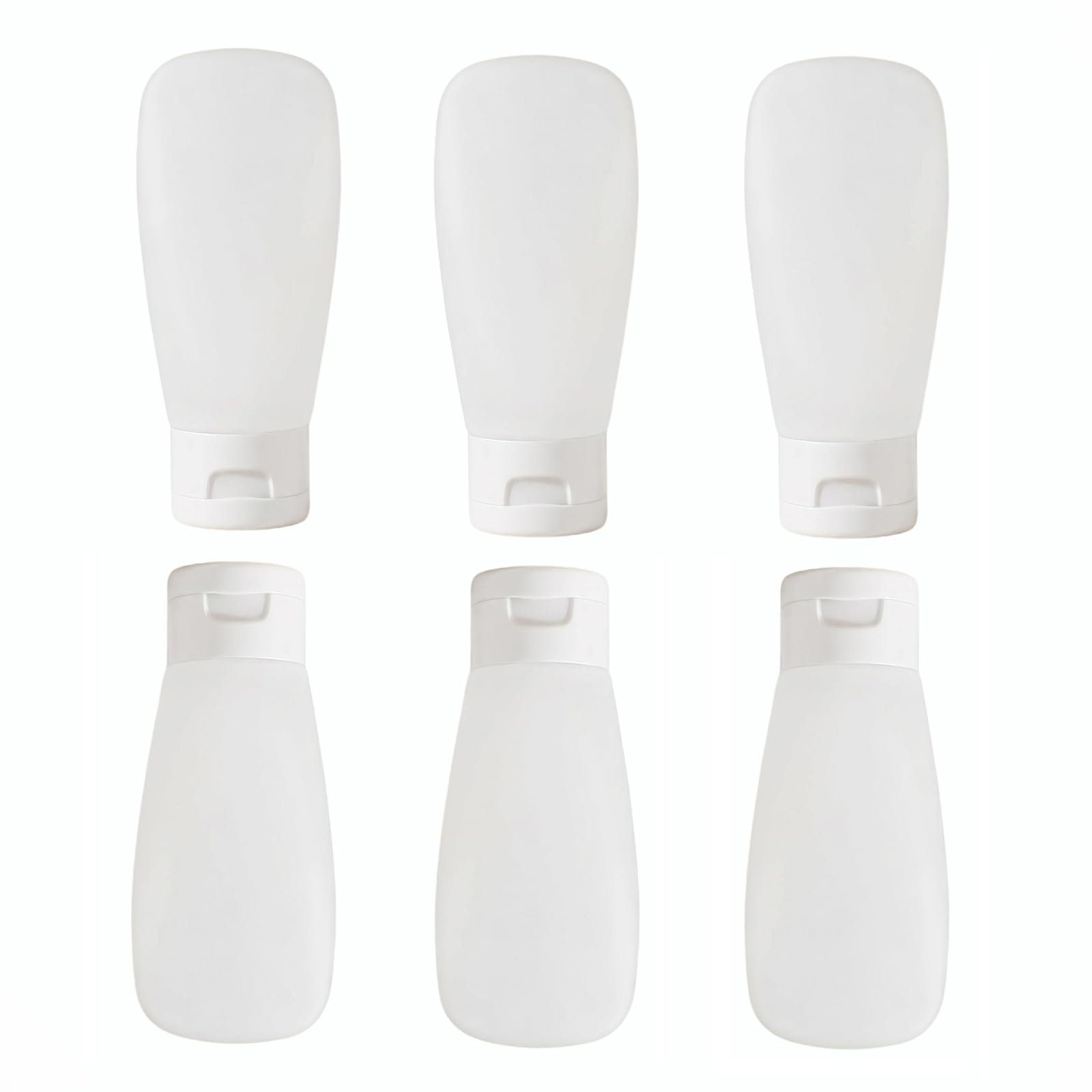 Erioctry Pack of 6 150ml/5oz Clear Plastic Soft Tubes Empty Refillable Cosmetic Squeeze Bottles with Flip Cap Makeup Sample Container Dispenser for Facial Cleanser Shampoo Body Shower Gel-image-30