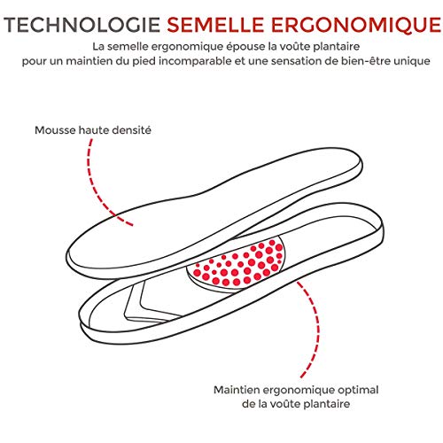 Isotoner - Pantofole da uomo con scritta ricamata