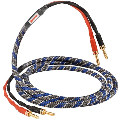 TODN HiFi Speaker Cable with Banana Plugs for Audiophile with OFC