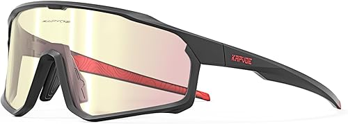 Miniatura 1 de KAPVOE Gafas de ciclismo fotocromáticas para hombres y mujeres, gafas de sol transparentes para bicicleta de montaña, MTB para transición, triatlón,