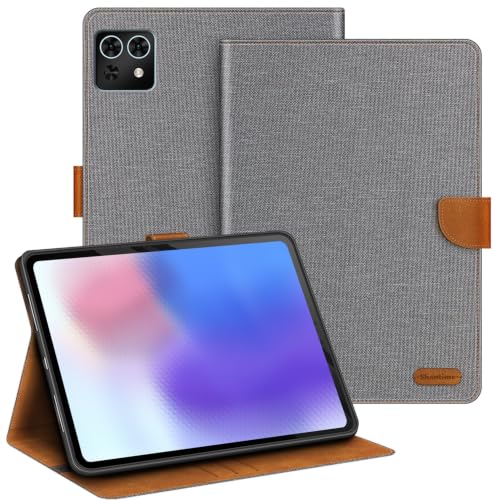 Étui en cuir Teclast M50 Mini 2024 protection luxe silicone TPU gris