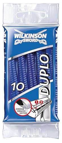 Wilkinson Sword Duplo Twin Blade Disposable Razors (Pack of 10)