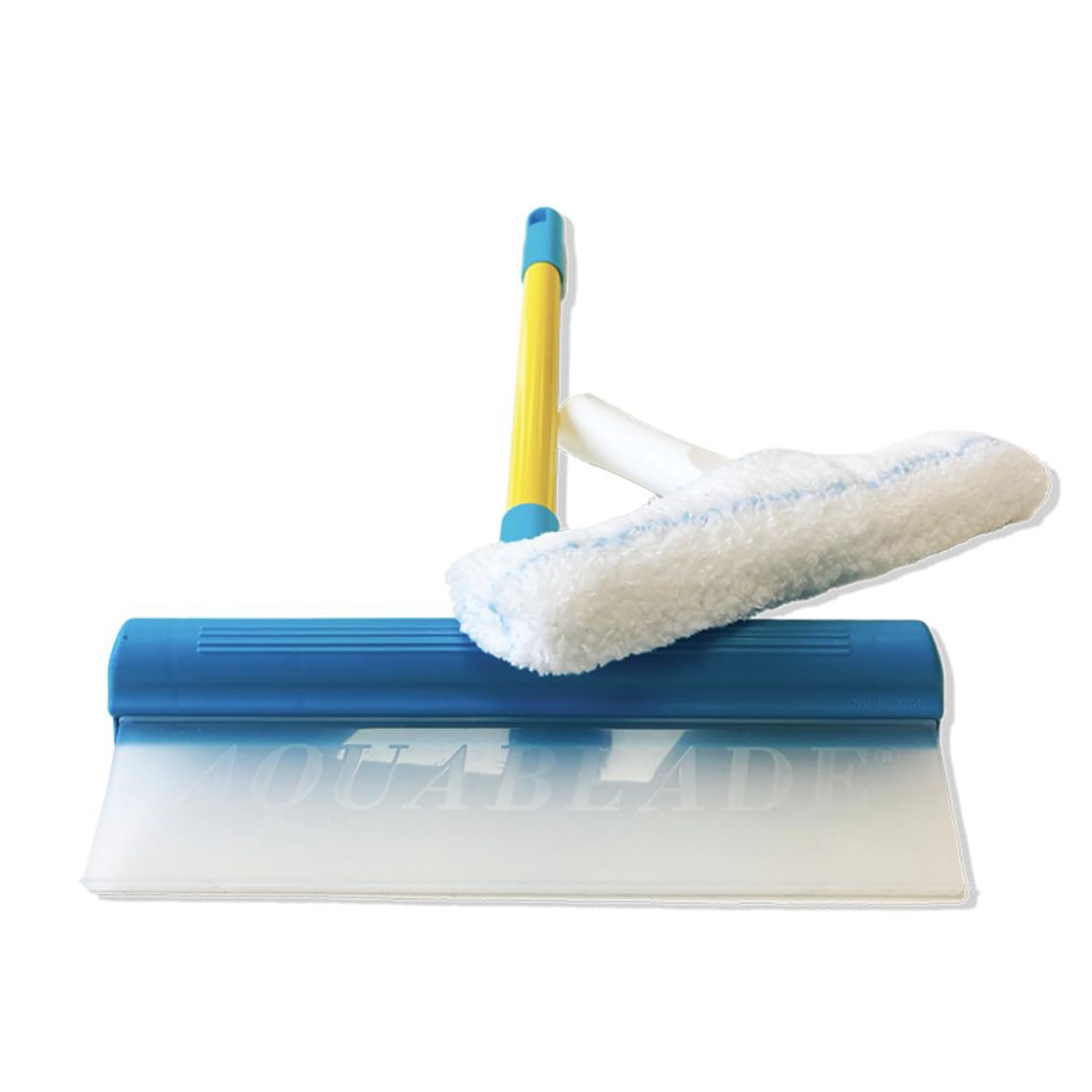 NANOPROTECTION Raclette à Vitres AquaBLADE en Silicone avec Réservoir avec Rallonge 120cm Kit Nettoyage de Fenêtre Qualité Professionnelle