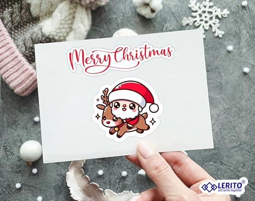 Image of Christmas Stickers - Vinyl Decals | Waterproof Stickers for Laptops, Water Bottles, Bikes