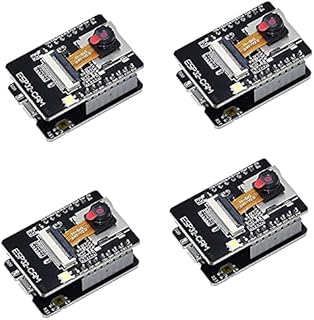 Molieeigin 4-Pack ESP32-CAM WiFi Bluetooth Board ESP32-CAM-MB -USB to Serial Port CH340G with OV2640 Camera Module
