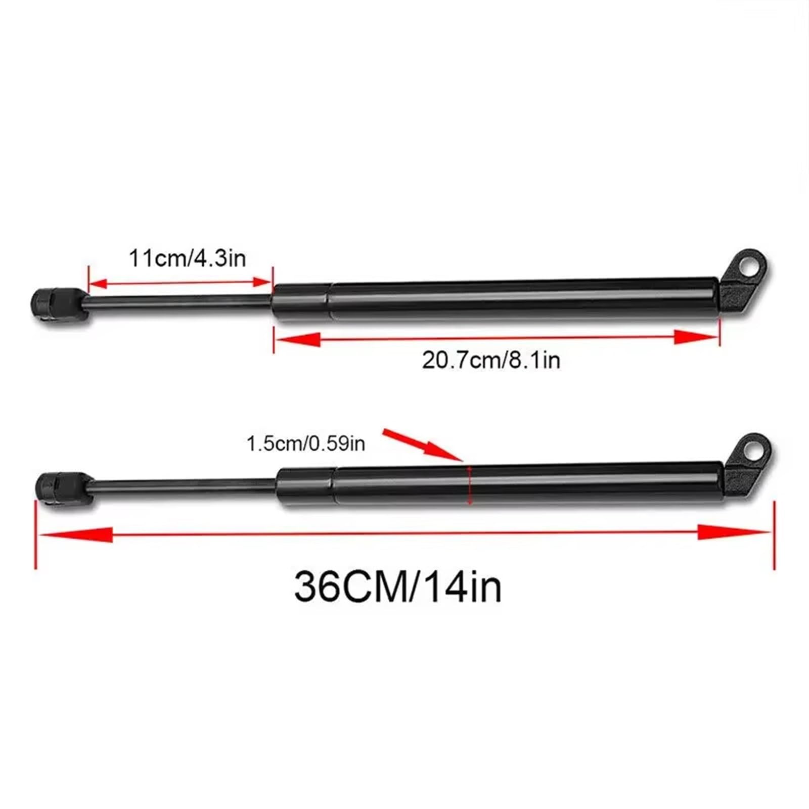 Gas spring damper rear trunk BMW 5 Series E39 51248222913 2x