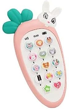 Royaldeals Rabbit Phone Mobile Smart Small Cell Phone Toy Musical Toy Light Music (Multicolor)