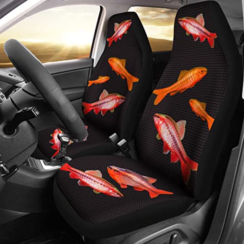 Cherry Barb Fish Print Car Seat Covers Universal Fit Car Seat Covers - Cherry Barb Fish Print Car...