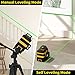 IKOVWUK Laser Level, 3x360° Cross Line Laser for Construction and Picture Hanging, 12 Green Lasers with Self-leveling, 3D Vertical & Horizontal Line, Level Tool with 5200 mAh Rechargeable Battery