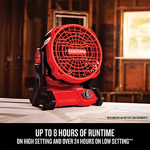Image of CRAFTSMAN 20V MAX* Cordless Fan, Tool Only (CMCE001B), Red