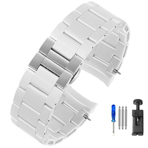 VRvXgbvAfor A}[j Ar5920 5919 5859 5867 zCg o[ Nbh X`[ Y fB[X voh ANZT[ 20mm23mm Xgoh (Color : White-Silver, Siz