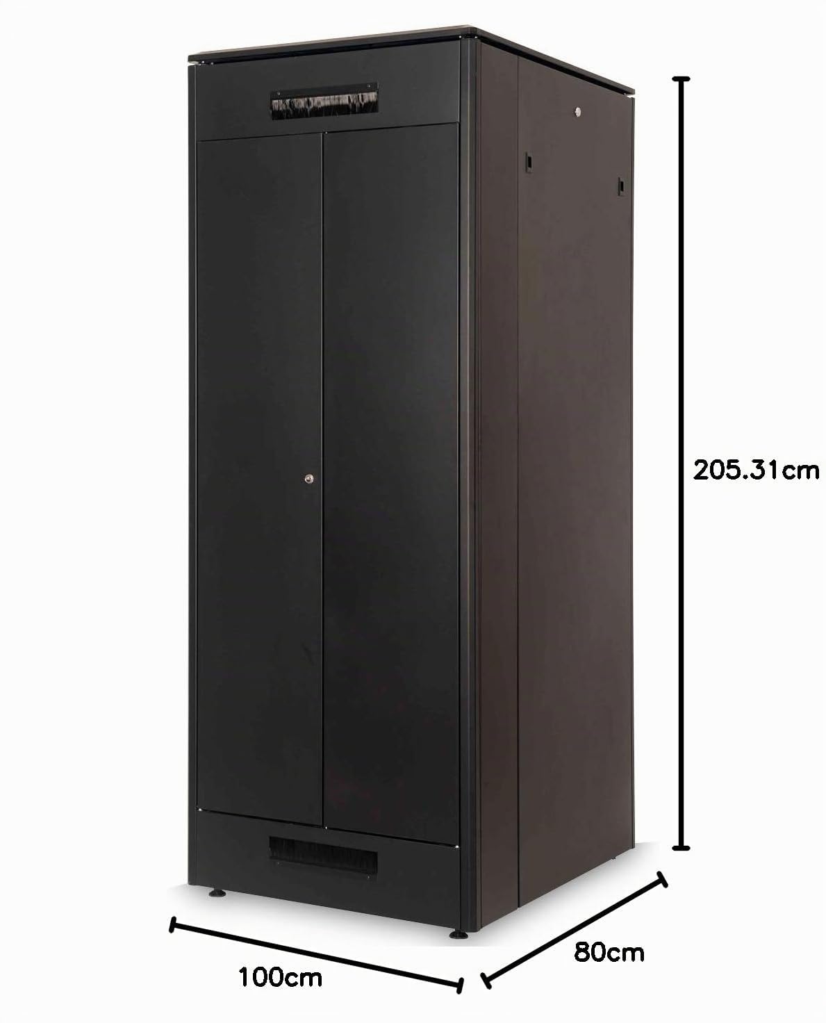 Digitus DN1942U810B Armadio 42 Unità Linea Professionale mm. 2020 X800 X 1000, Nero Ral 9005
