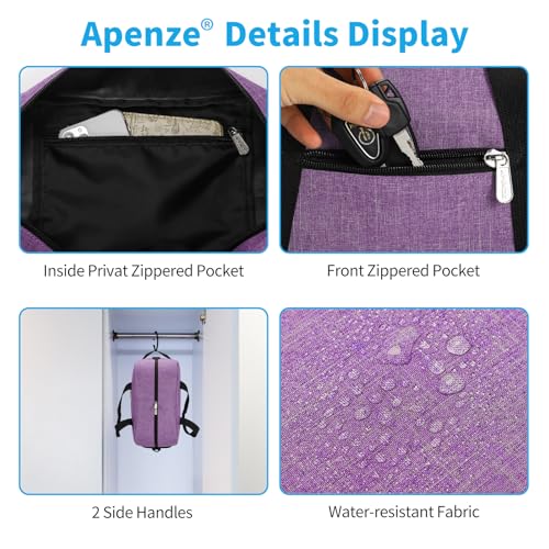 Image of Apenze Small Gym Bag 14 inch lightweight Carry On Mini Duffel Bag for Travel Sport - Lavender Purple
