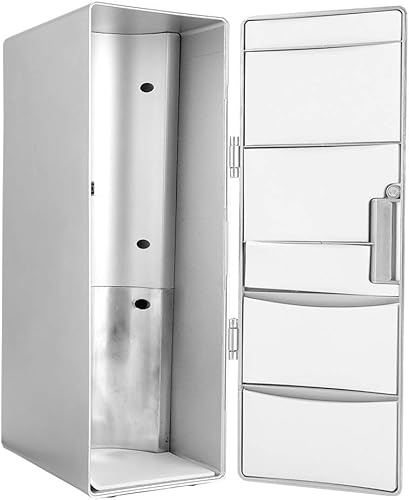 Miniatura 5 de Mini refrigerador USB, portátil, PCUSB, nevera, escritorio, USB, nevera, bebidas, enfriador/calentador, refrigeradores mini para laptop, PC y coche