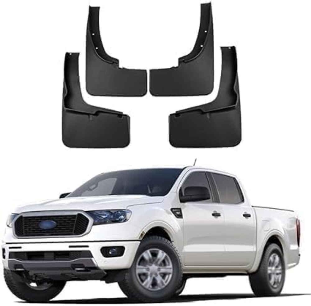 KZEDCVX Car Mud Flaps for Ford Ranger 2019-2023, Splash Guards Mudguards