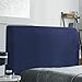 TIANSHU Fundas elásticas para cabecero de Cama, a Prueba de Polvo, para decoración de Dormitorio (Azul Oscuro, Longitud 140 cm-165 cm)