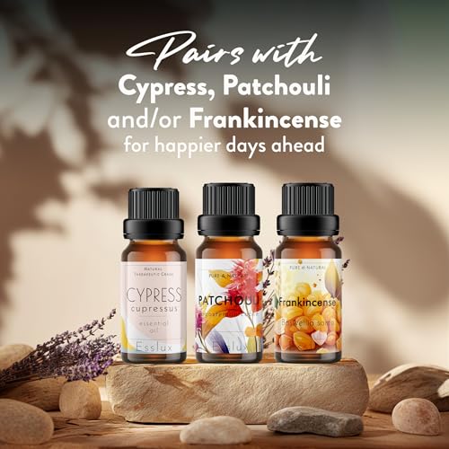 Image of Esslux Myrrh Essential Oil - 100% Pure Natural Myrrh Oil for Skin Care, Aromatherapy & Diffuser | Rich, Earthy Aroma for Relaxation & Meditation - Perfect for Candle & Soap Making - 120 ML