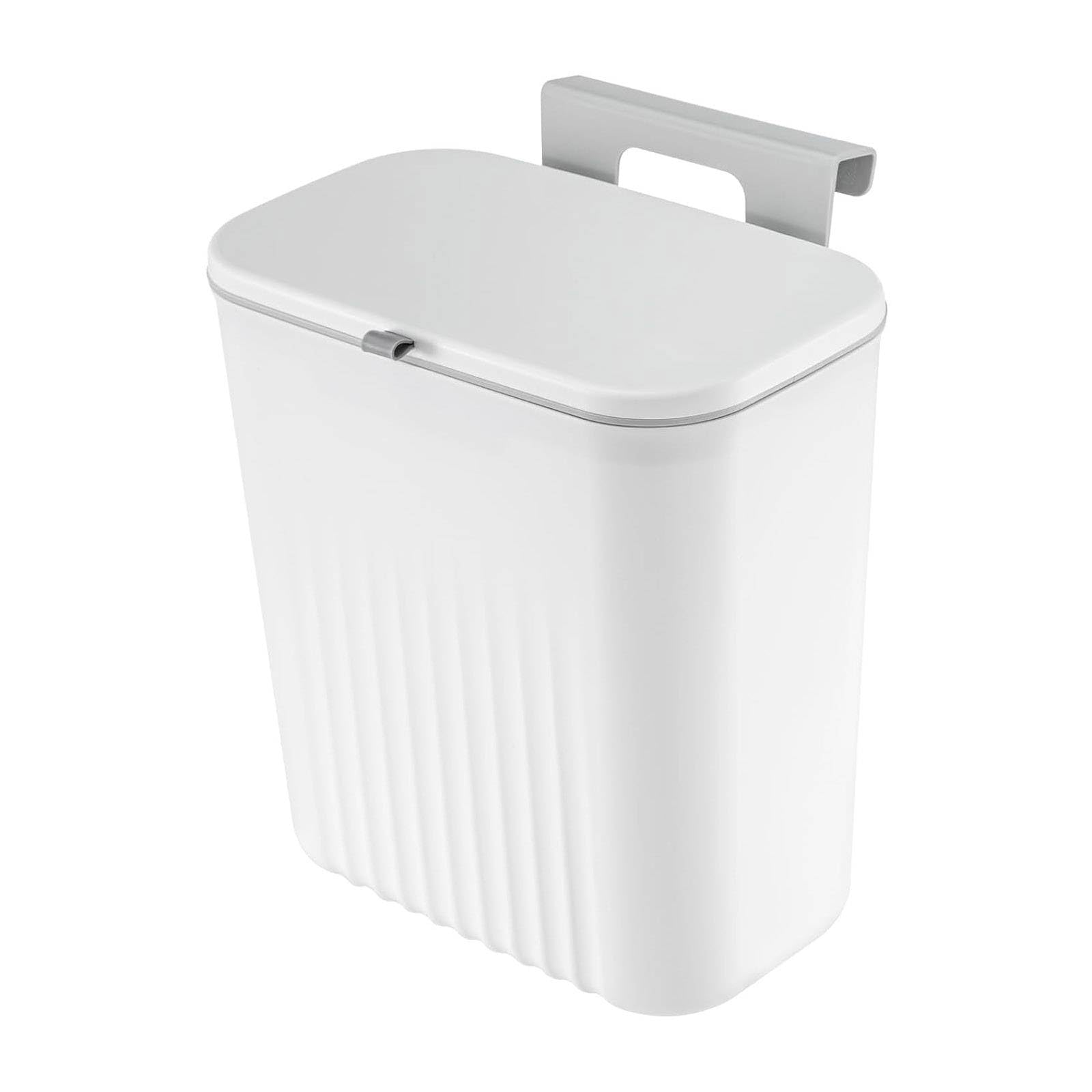 SUNNYNEST 9L Foldable Kitchen Trash Bin Wall-Mounted & Hanging Design